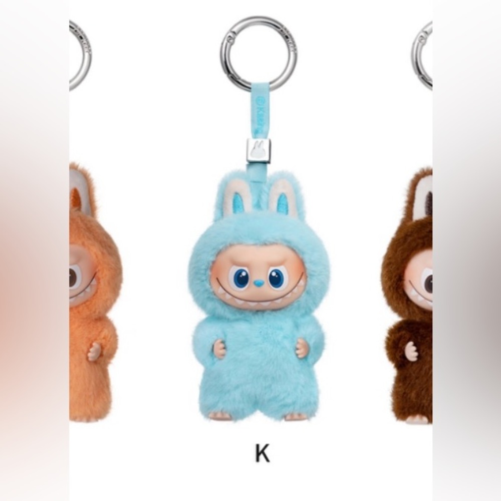 POPMART- THE MONSTERS Pin for Love Series-Vinyl Plush Pendant - “K” - NEW SEALED